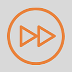 Banner mit Symbolen: Kammera, Play-Button, lachendes Gesicht (Smiley)