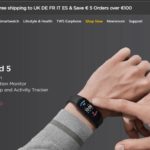 Screenshot von amzfit.com - Amazfit Band 5