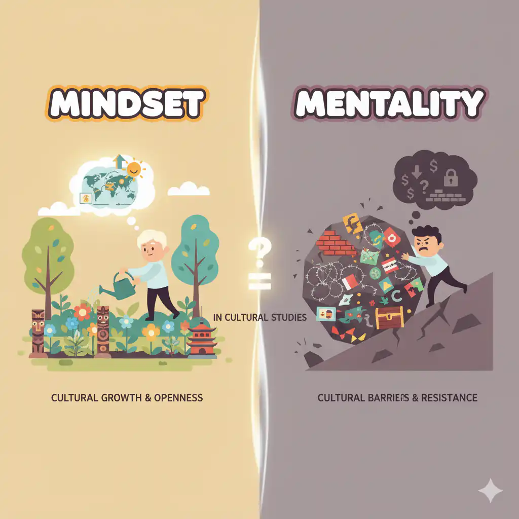 mindset vs mentality in cultural studies, animated