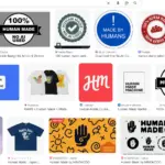 Screenshot (10.10.2025) Google Search: human made content - Images